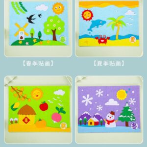 DIY Felt Season Theme Art Set (Four Season theme in one set)